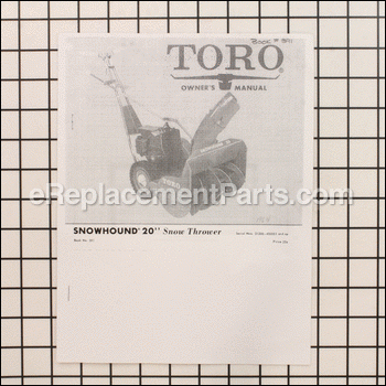 Owners Manual - 391:Toro