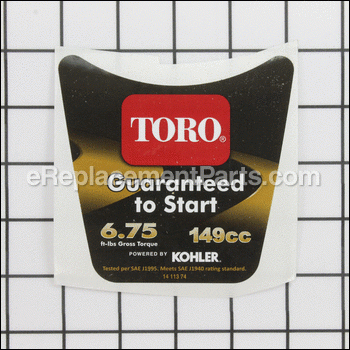 Shroud Decal - 120-9464:Toro