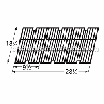 Gloss Cast Iron Cooking Grid - 60083:Aftermarket
