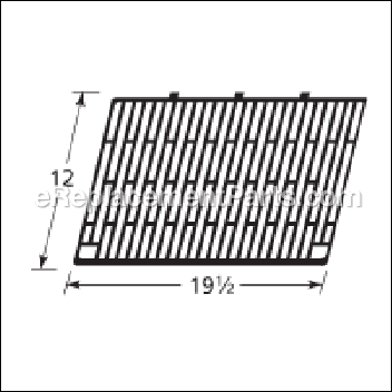 Gloss Cast Iron Cooking Grid - 60201:Aftermarket