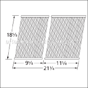Stainless Steel Tube Cooking Grid - 529S2:Aftermarket
