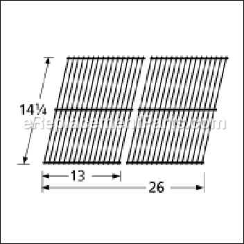 Porcelain Steel Wire Cooking Grid - 54302:Aftermarket