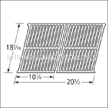 Stamped Stainless Steel Cooking Grid - 535S2:Aftermarket