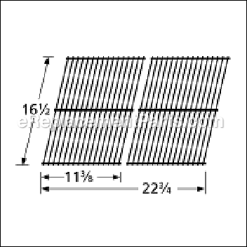 Porcelain Steel Wire Cooking Grid - 53502:Aftermarket