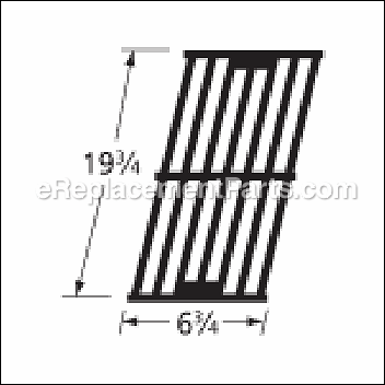 Single Gloss Cast Iron Cooking Grid - 65051:Aftermarket