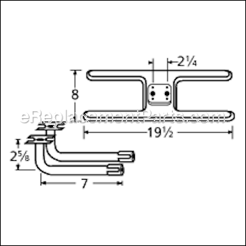 Stainless Steel Burner - 11002-73702:Aftermarket