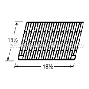 Gloss Cast Iron Cooking Grid - 61401:Aftermarket