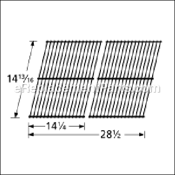 Porcelain Steel Wire Cooking Grid - 57802:Aftermarket