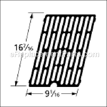 Gloss Cast Iron Cooking Grid - 61271:Aftermarket