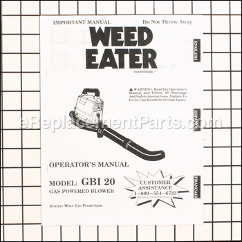 Operator Manual- Black - 530083320:Weed Eater