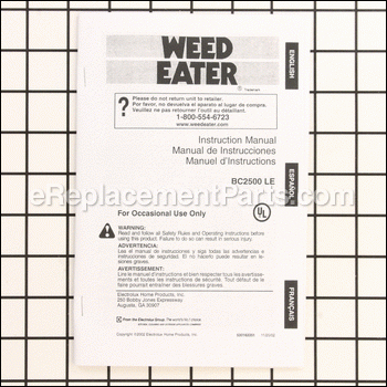 Manual Operators - 530163351:Weed Eater