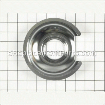 6 Inch Chrome Burner Pan - Ele - WB32X10012:Whirlpool