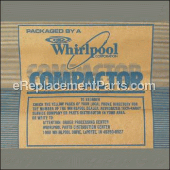 Paper Compactor Bags, 12 Pk. - 675186:Whirlpool