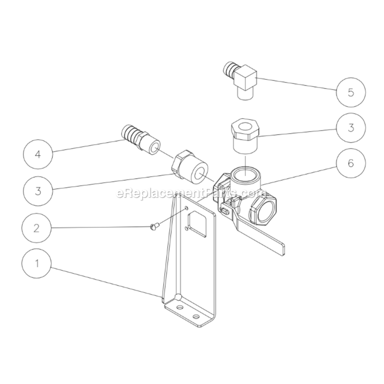 Mi-T-M HDS-3005 Industrial Hot Water Pressure Washer Power Tool Ball Valve Diagram