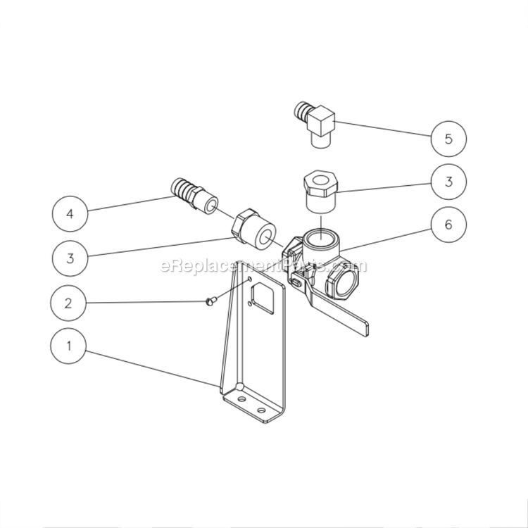 Mi-T-M HDS-4005 Industrial Hot Water Pressure Washer Power Tool Ball Valve Diagram