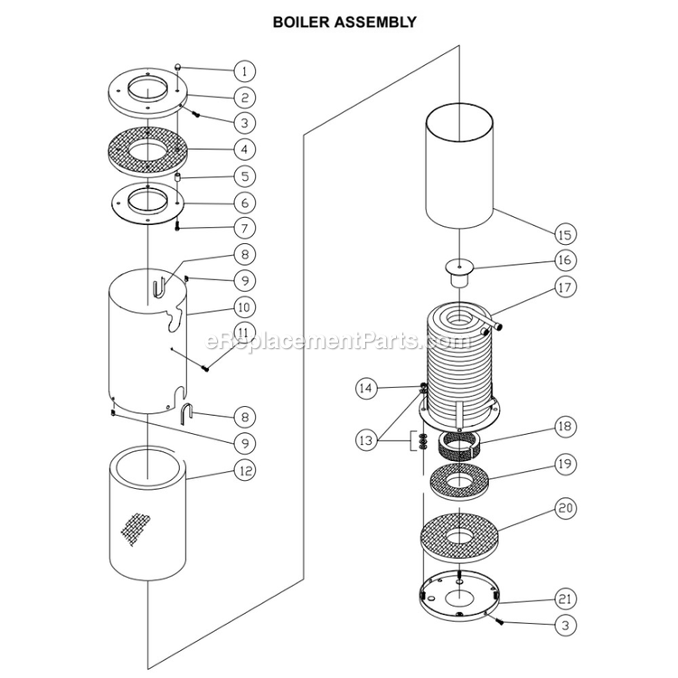 Mi-T-M HS-3005-DMK0 Industrial Hot Water Pressure Washer Power Tool Boiler Diagram