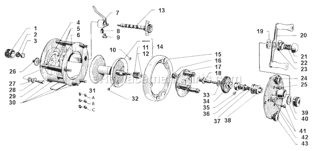 Abu Garcia 1750 A Ambassadeur Page A Diagram