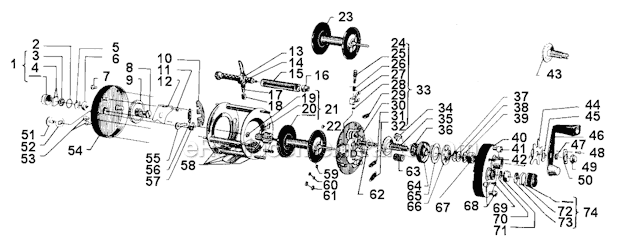 Abu Garcia 5000 B Ambassadeur Page A Diagram