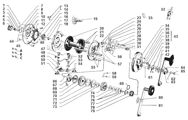 Abu Garcia 9000 Ambassadeur Page A Diagram