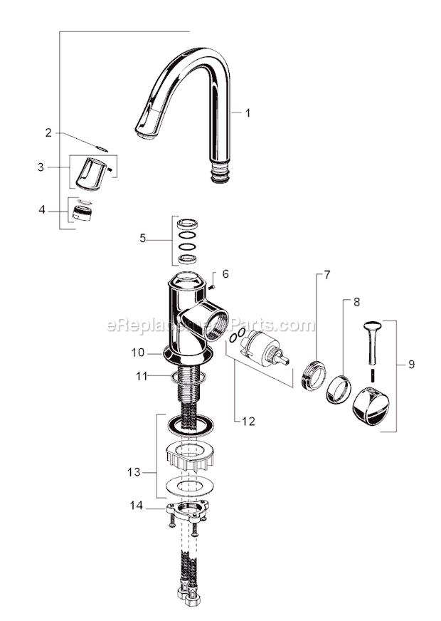 American Standard 4332.400 Pekoe Bar Faucet Page A Diagram