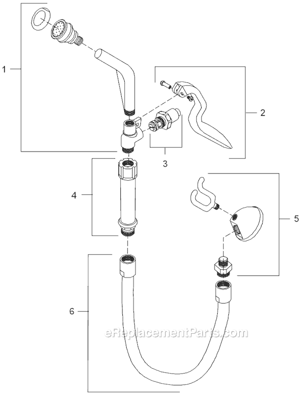 American Standard 7866.115 Commercial Faucet Page A Diagram