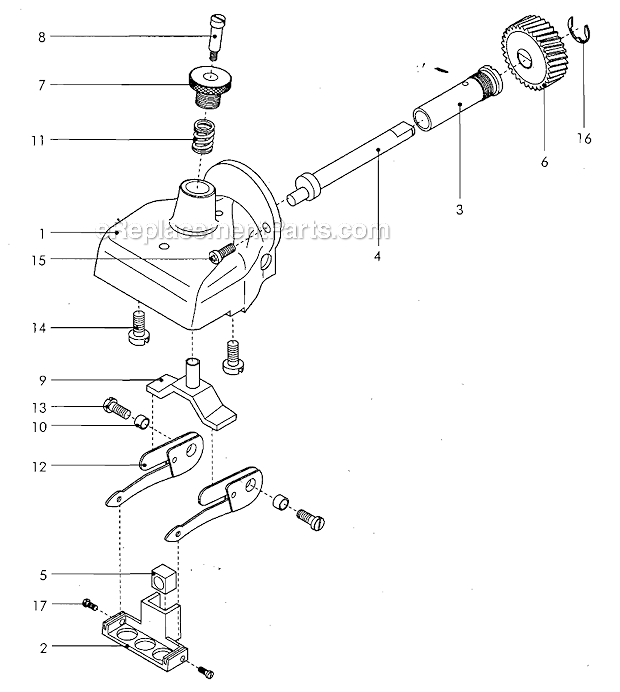 Andis 68010 Heavy Duty Corded Clipper Page A Diagram