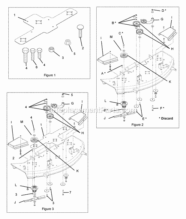 Ariens 515173 50-Inch Doubler Plate Kit Doubler Plate Kit 50 Diagram