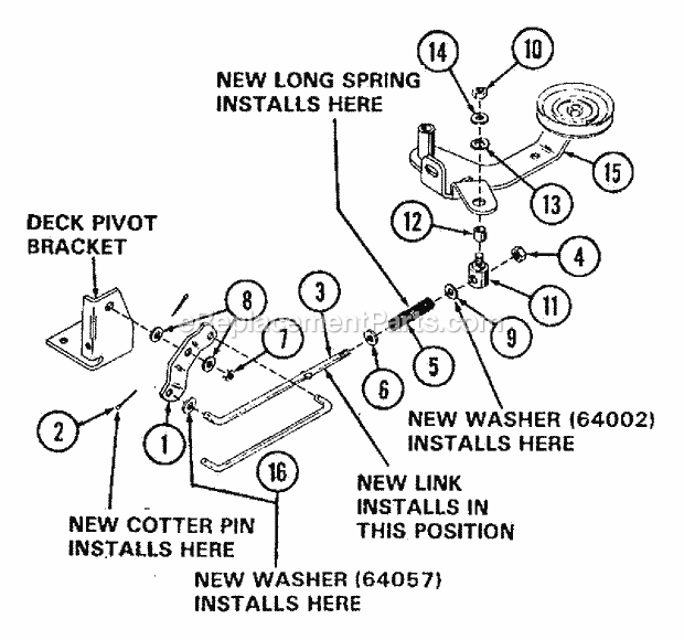 Ariens 527017 Spring And Link Kit Spring And Link Package P/N 527017 Diagram