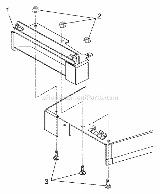 Ariens 715042 Zoom 40 Inch 44 Inch Bagger Attachment Bracket Page A Diagram