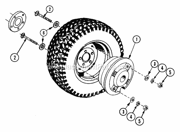 Ariens 731030 100# Wheel Weight Kit Rear Wheel Weights 2 X 50 Lbs. Diagram