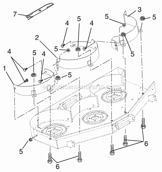 Ariens 792022 Liftmaster Kit (Stand Only) Mulching Kit 40-, 44-, 48-, 52-Inch Diagram