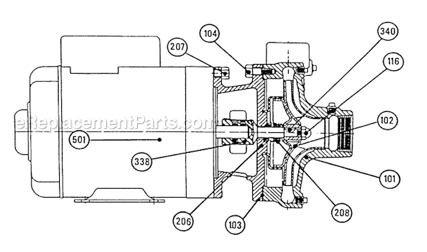 Armstrong 4260 Motor Mounted Pump Page A Diagram