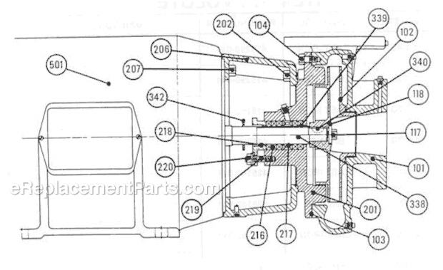 Armstrong 4285 M Old Style Motor Mounted Pump Page A Diagram