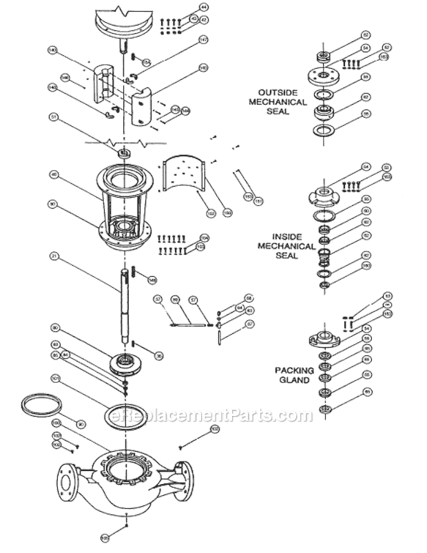 Armstrong 4300 M Motor Mounted Pump Page A Diagram