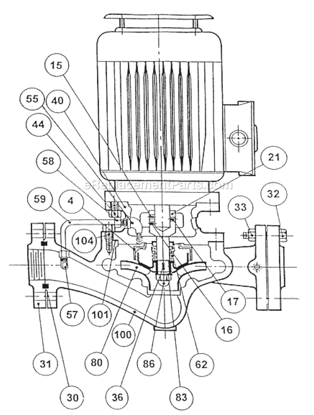 Armstrong 4360 B Vertical Motor Mounted Pump Page A Diagram
