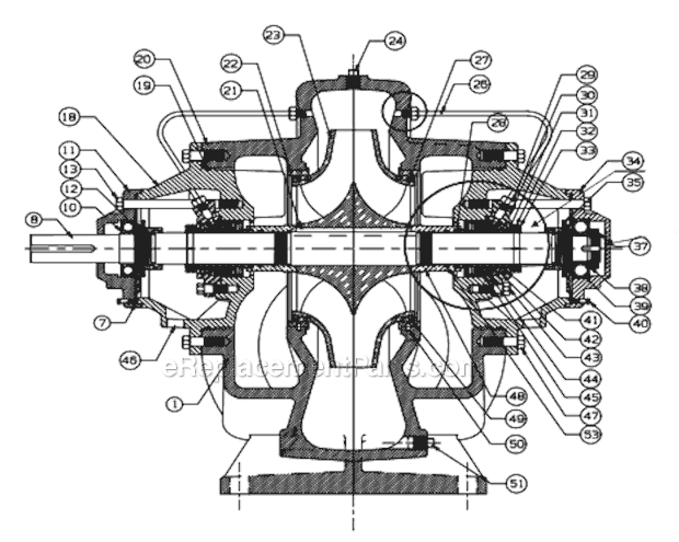 Armstrong 4600 Horizontal Split Case Pump Page A Diagram