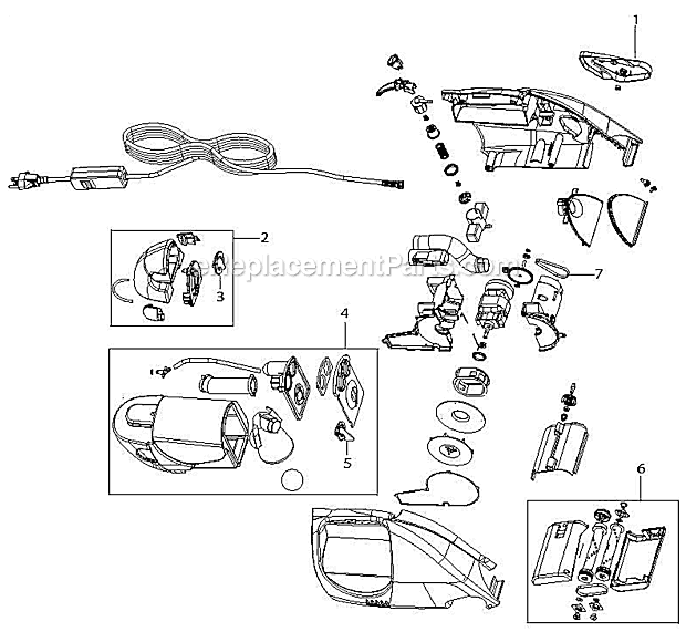 Bissell 1716 Spot Lifter Power Brush Carpet Cleaner Page A Diagram