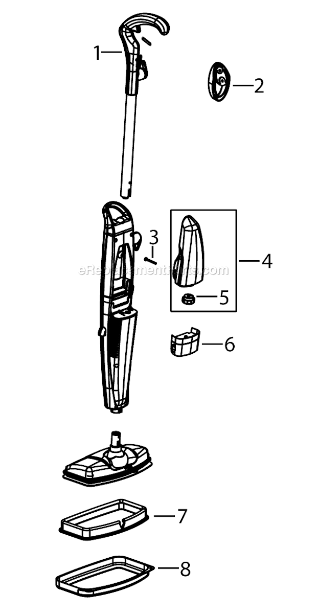 Bissell 21H6 Steam Mop Max Page A Diagram