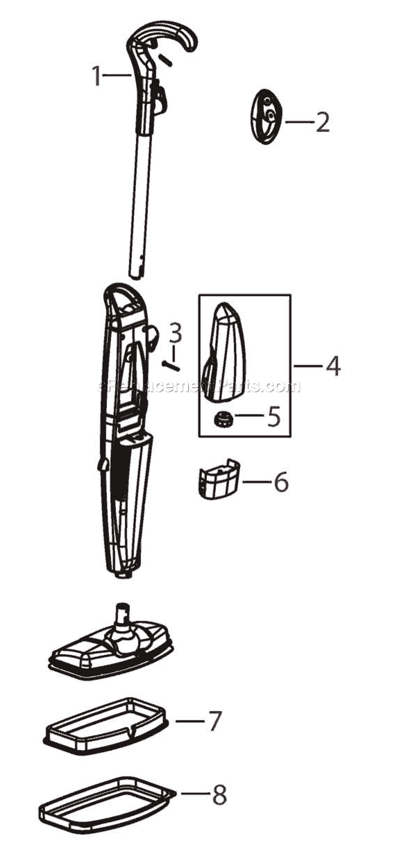 Bissell 21N6 Steam Mop Max Page A Diagram
