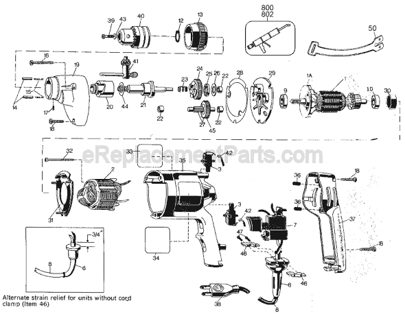 Black and Decker 1575-10 Type 2 Screwdriver Page A Diagram