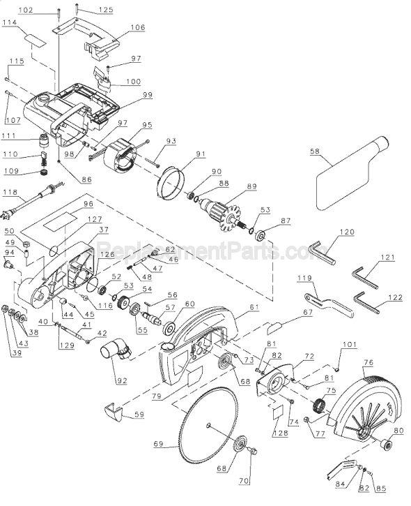 Black & Decker 1701 Miter Saw (Type 1) Parts and Accessories at  PartsWarehouse