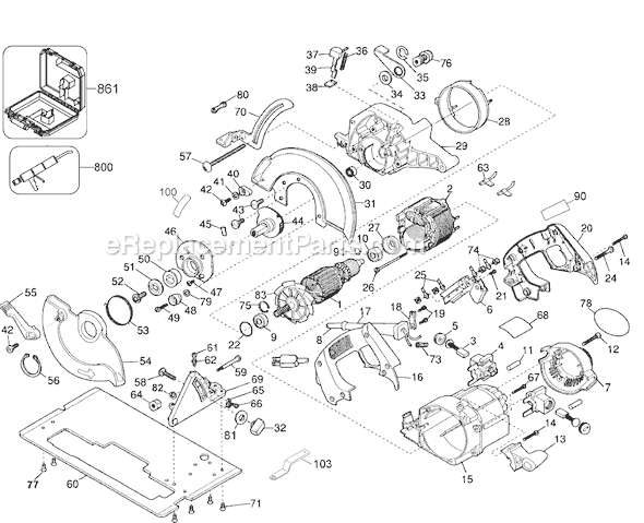 Black and Decker 27111 Type 2 Circular Saw Page A Diagram