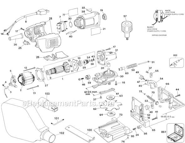 Black and Decker 27730 Type 4 Plate Joiner Page A Diagram