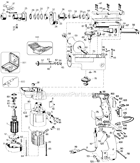 Black and Decker 5044-09 Type 2 HD Rotary Hammer Page A Diagram