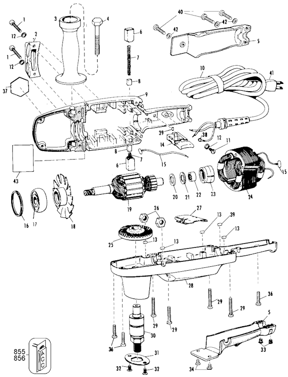 Black and Decker 6126 Type 5 Polisher 115 Volt Page A Diagram