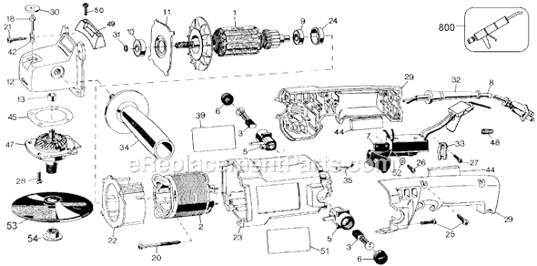 Black and Decker 6127 Type 100 7 Polisher Page A Diagram