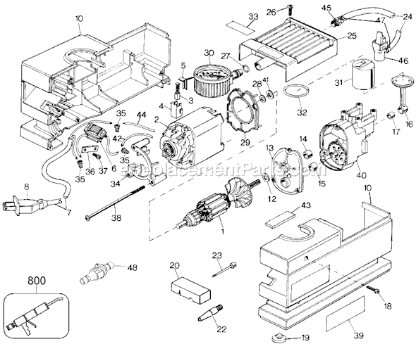 Black and Decker 9528 Type 1 IR Station / Accelerator Page A Diagram