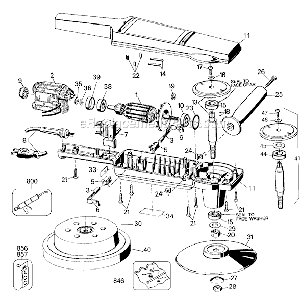 Black and Decker 9531 Type 1 7 Sander / Polisher Page A Diagram
