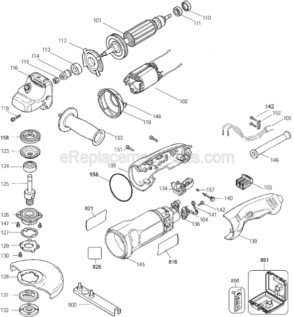 Black and Decker FS6500AG Type 1 Grinder Page A Diagram