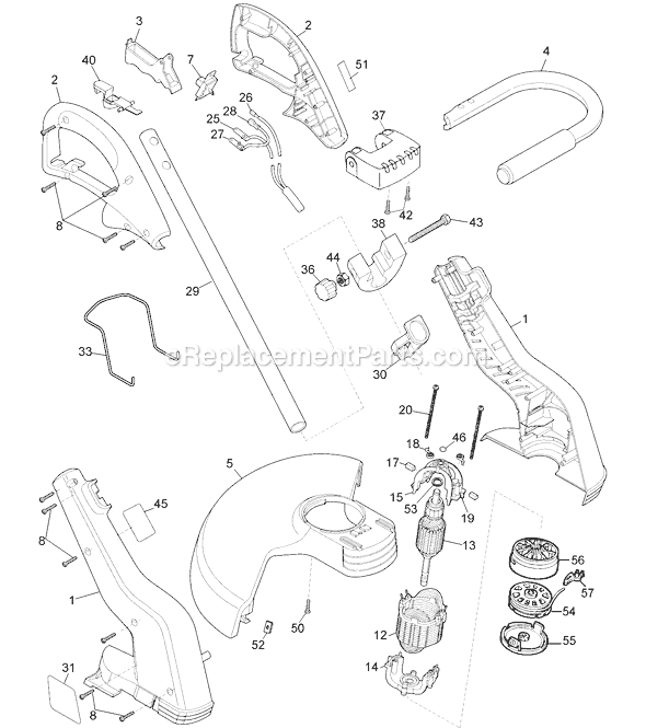 Black and Decker GH400 Type 1 12 String Trimmer Page A Diagram